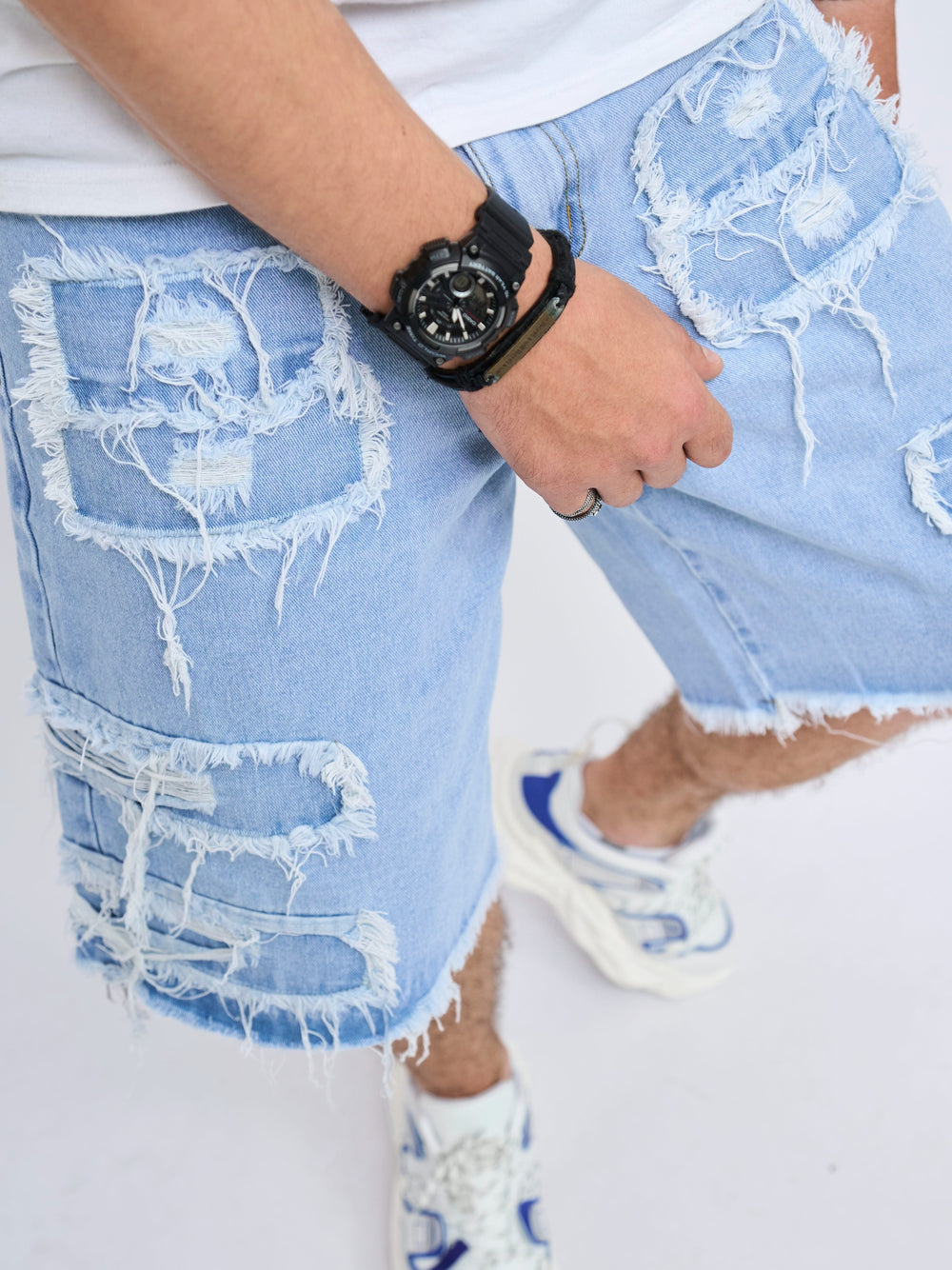 Zerrissene Jeansshorts - Street Wear United