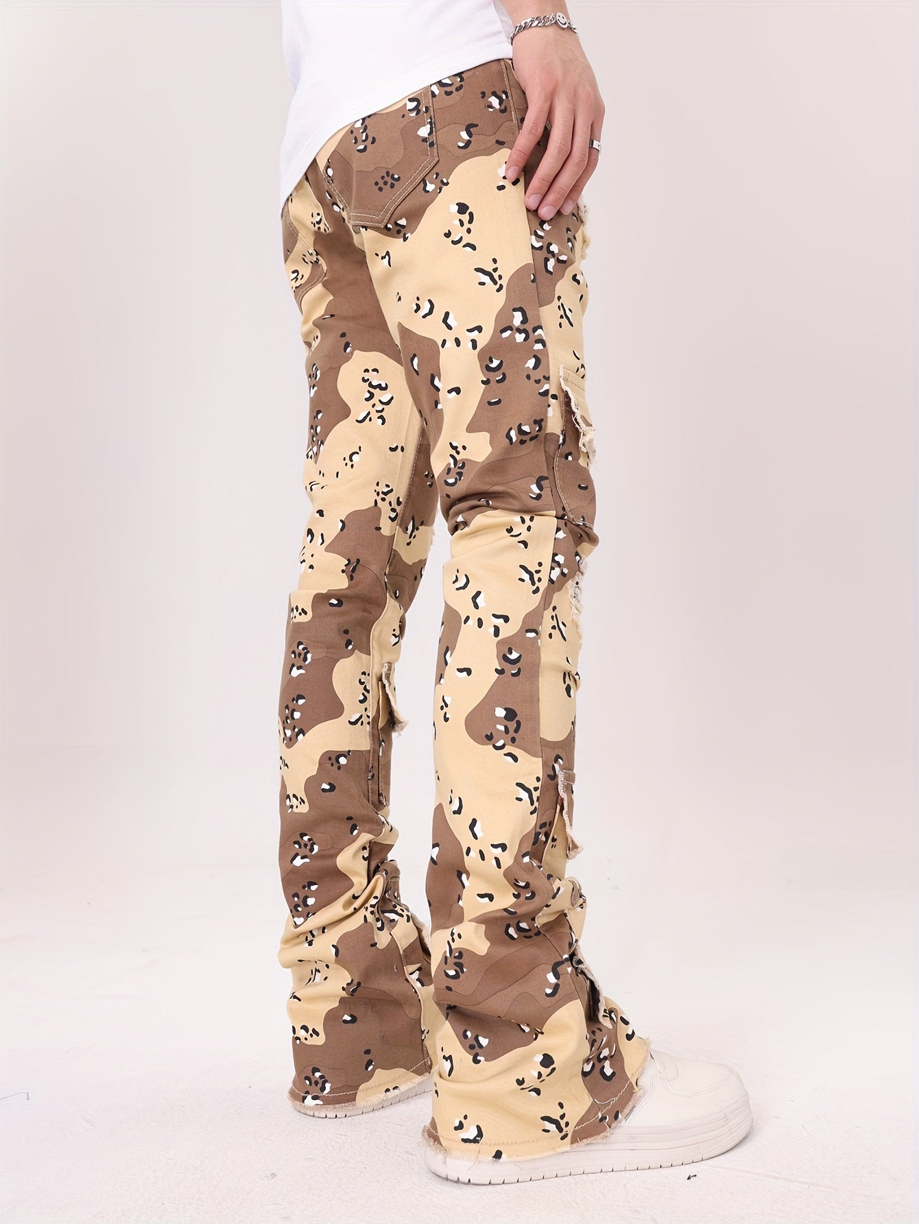 Camouflage Flare Jeans