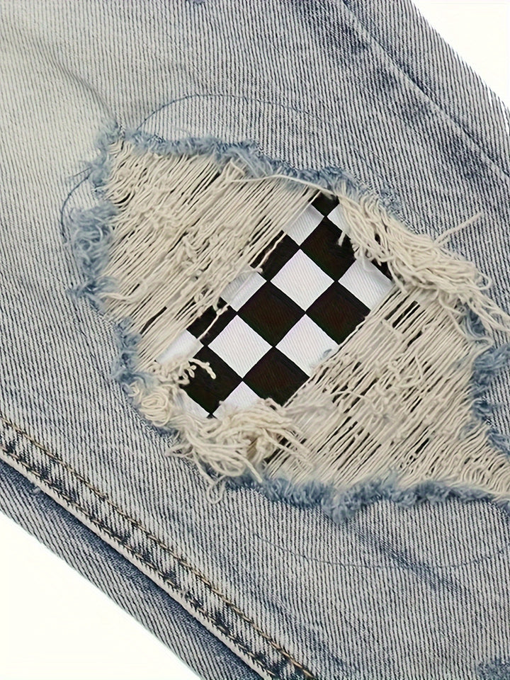 Geflickte Jeans