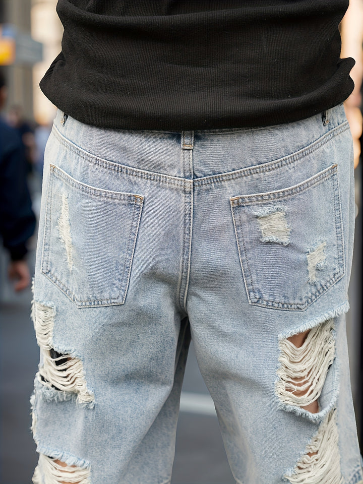 Zerrissene Denim Jorts