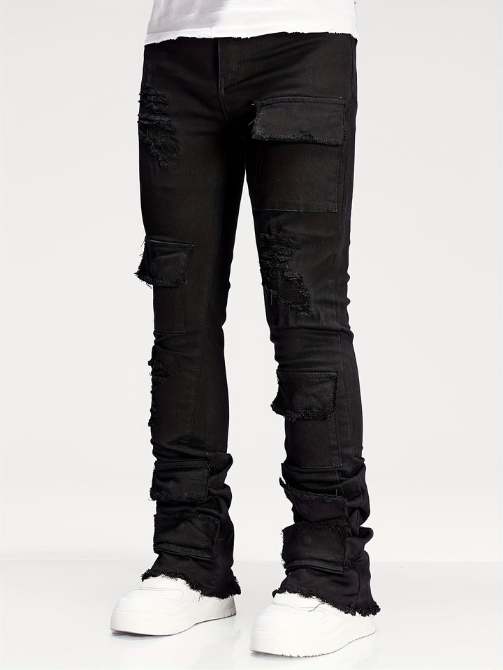 Flare Jeans mit Mehrfachtaschen
