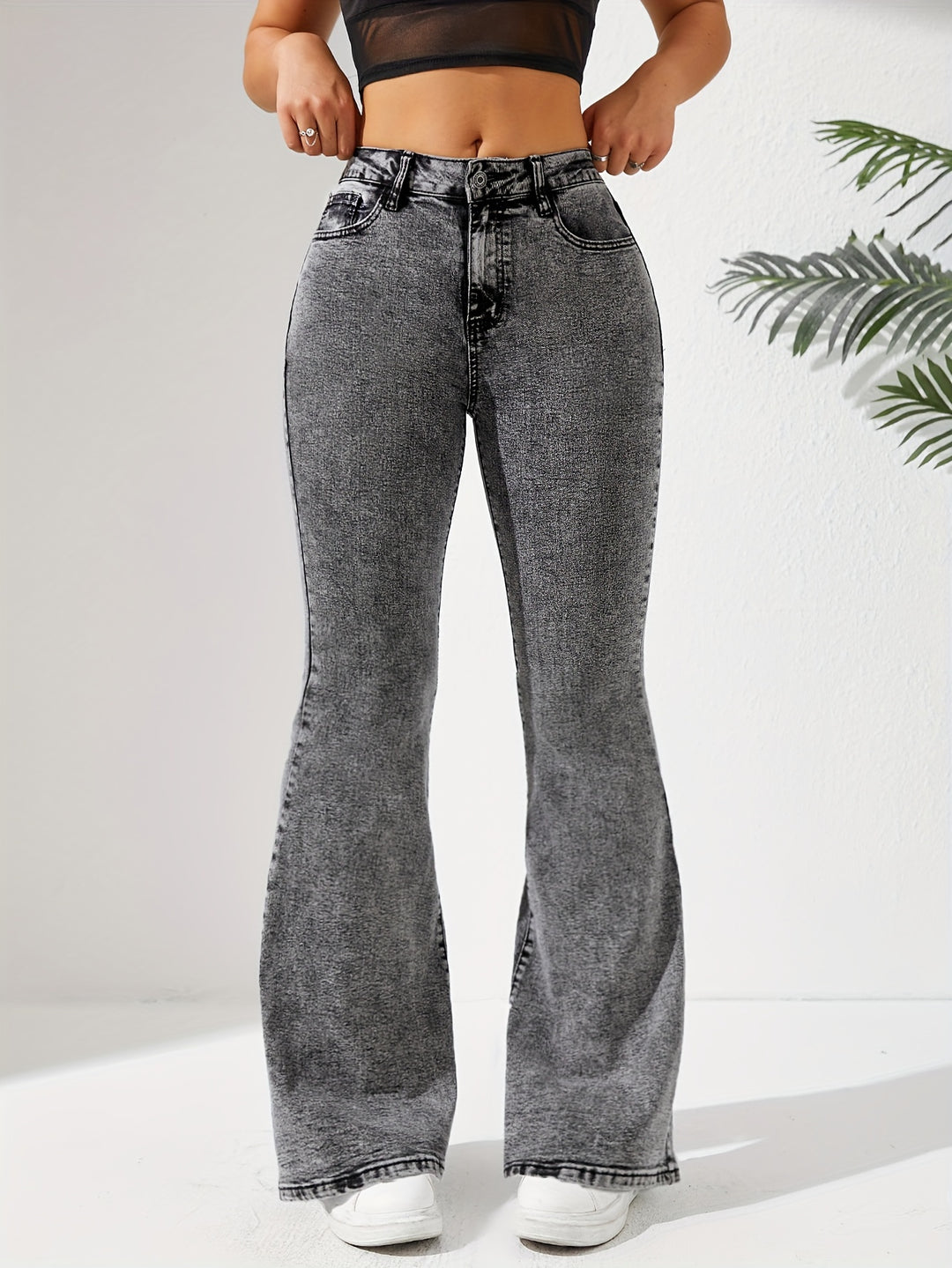 Gewaschene Schneeflocke Jeans