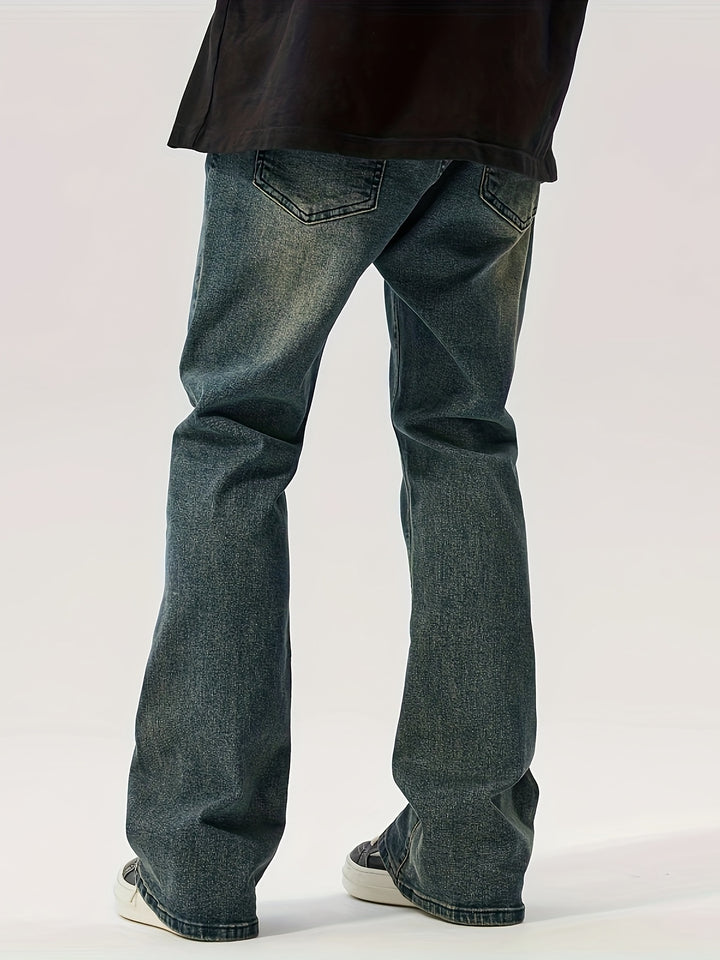 Gestreifte Jeans