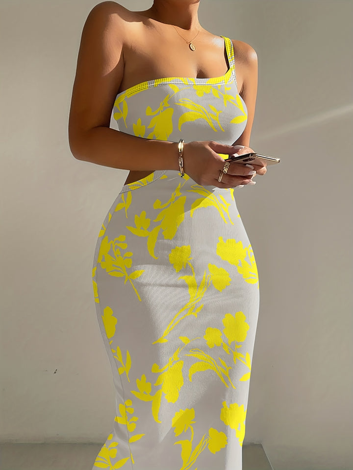 Bedrucktes Bodycon Muster Kleid