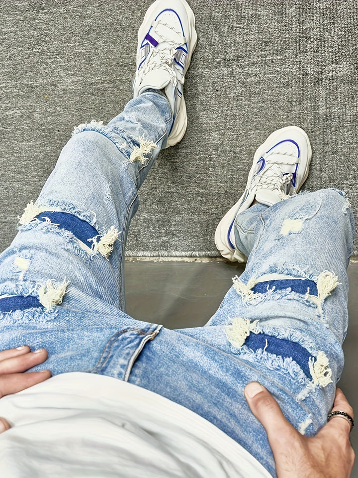 Zerrissene Denim