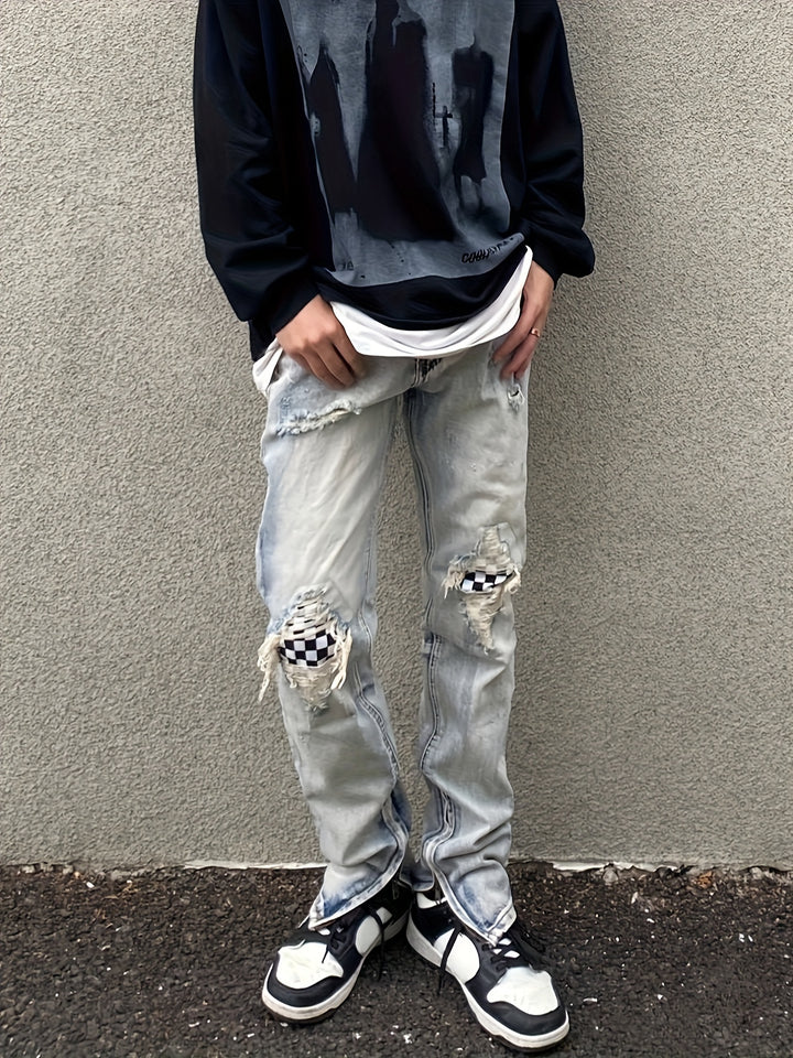 Geflickte Jeans