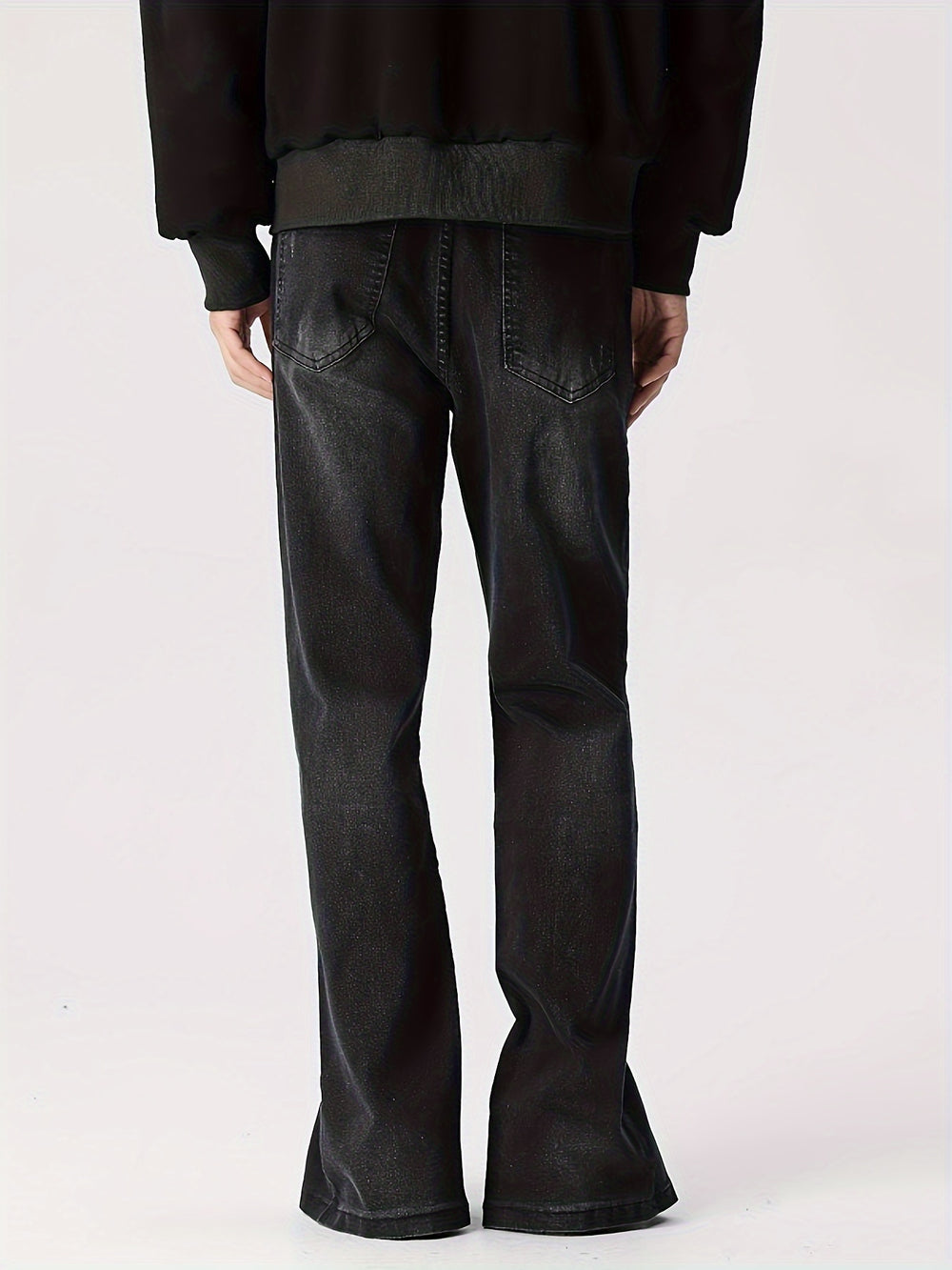 Knopf Flare Jeans - Street Wear United