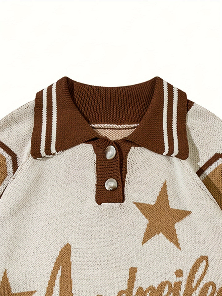 Vintage Strickshirt im Retro Stil