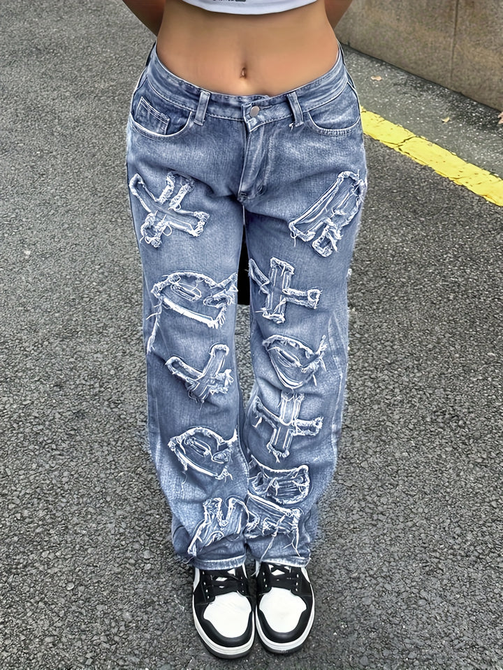 Buchstaben Jeans