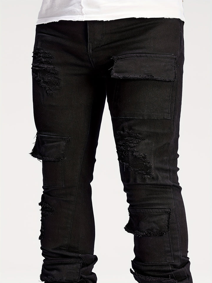 Flare Jeans mit Mehrfachtaschen