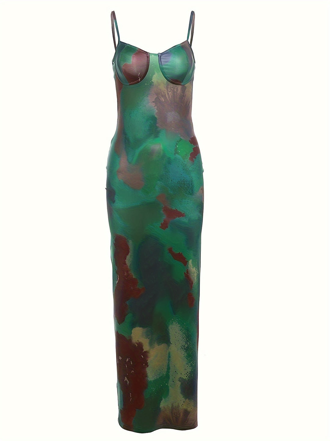 Batik Muster Bodycon Kleid