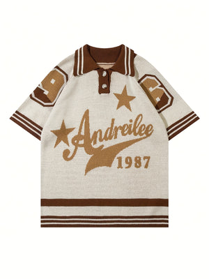 Vintage Strickshirt im Retro Stil