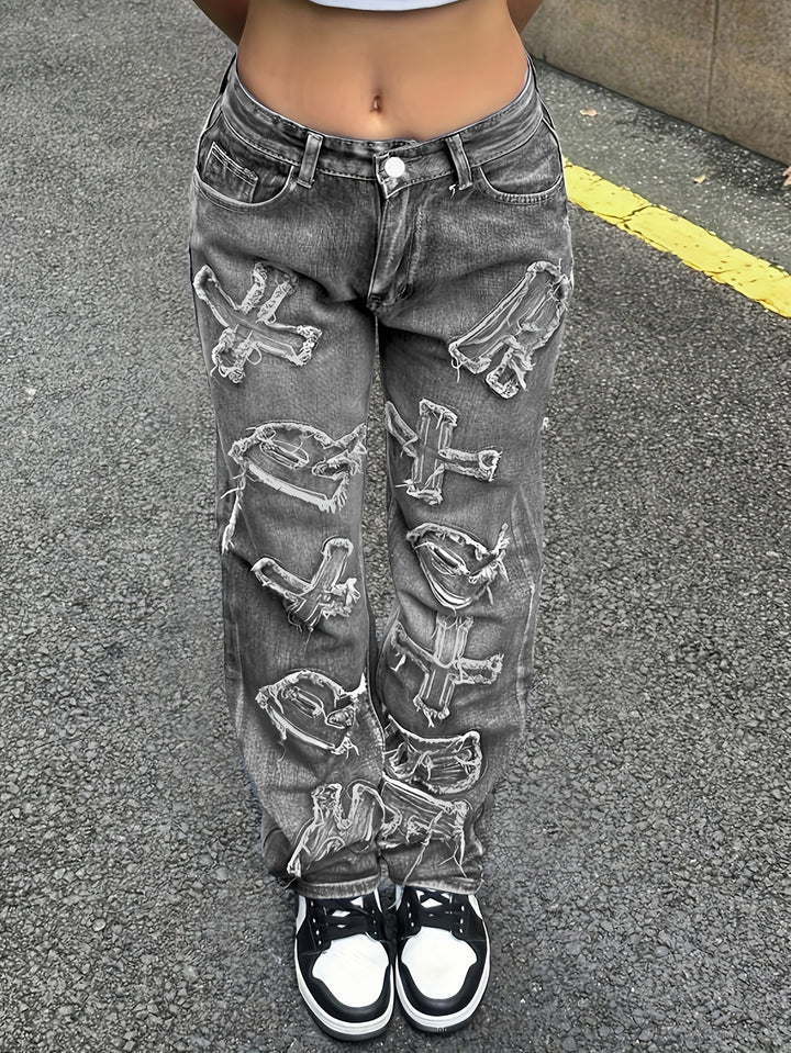 Buchstaben Jeans