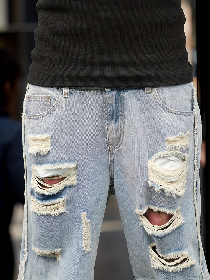 Zerrissene Denim Jorts