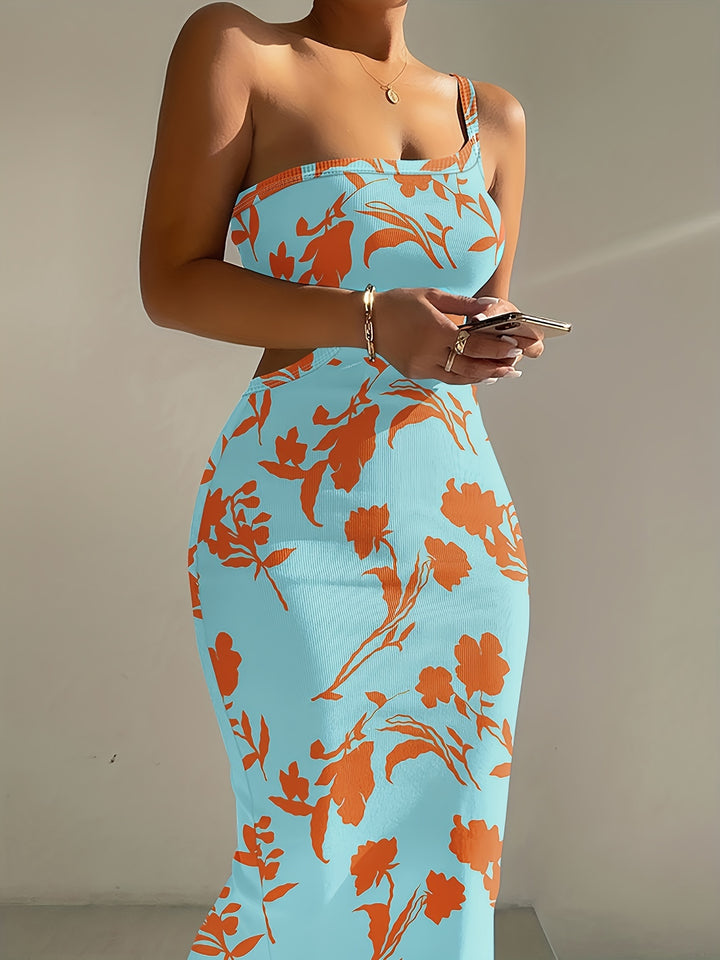 Bedrucktes Bodycon Muster Kleid