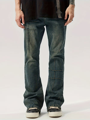 Gestreifte Jeans