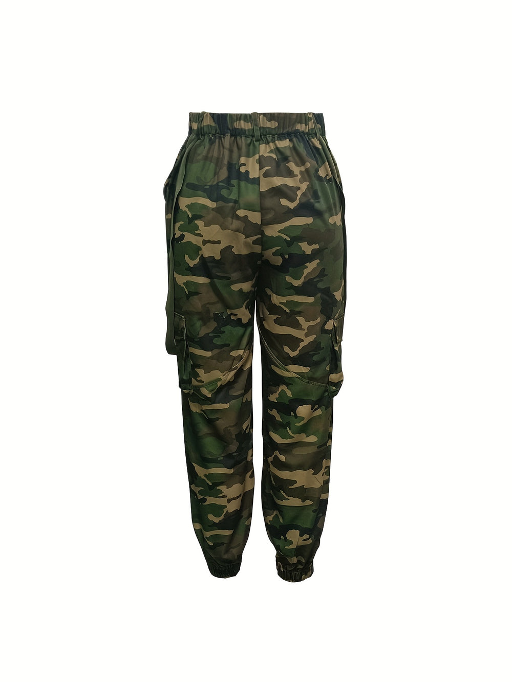 Hohe Taille Hosen Camouflage Cargo Hosen - Street Wear United