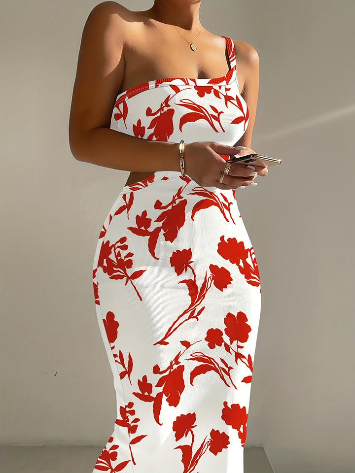 Bedrucktes Bodycon Muster Kleid