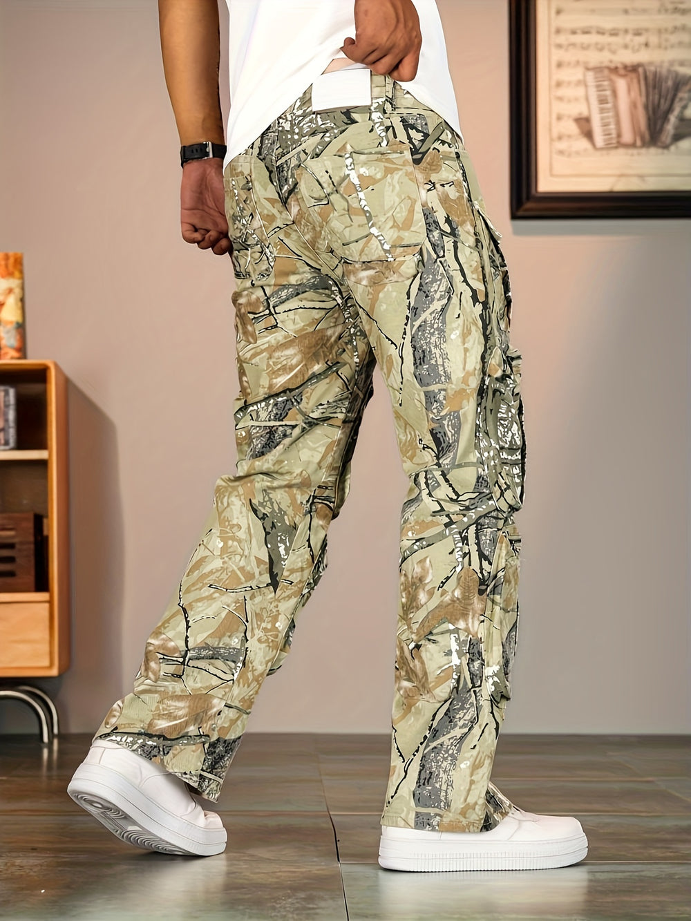 Pflanzenmuster Cargohose - Street Wear United