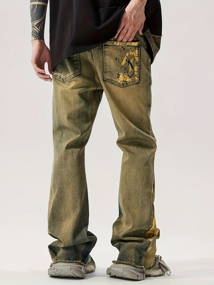 Denim mit Spritzgrafik