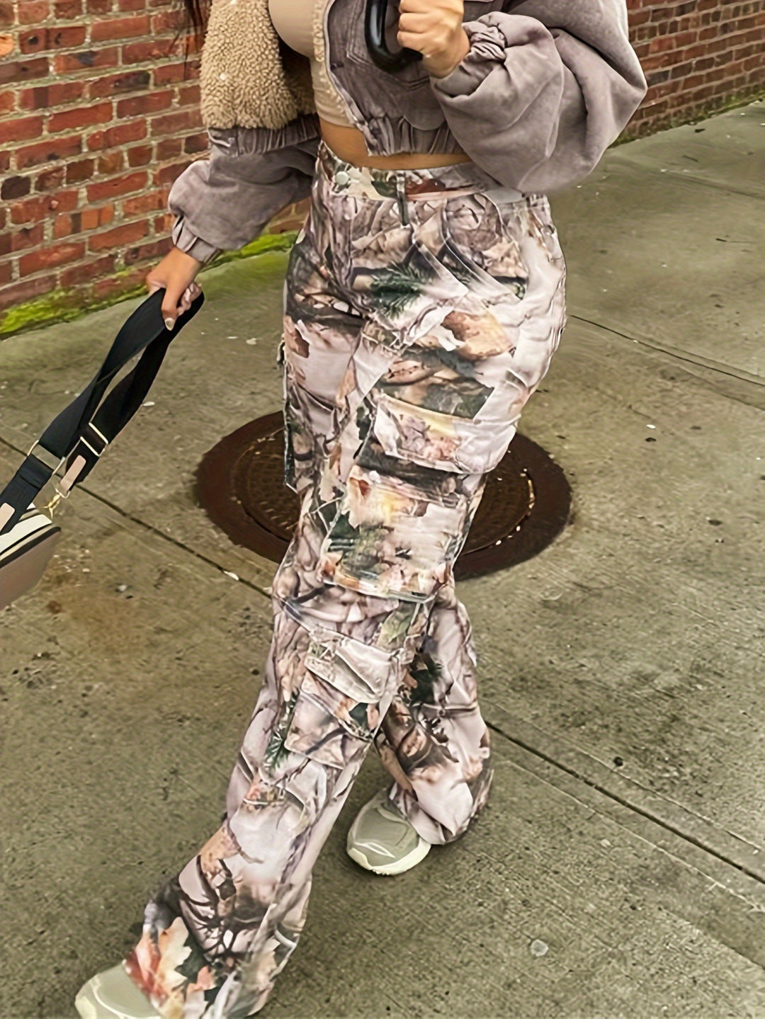 Bedruckte Cargo Pants