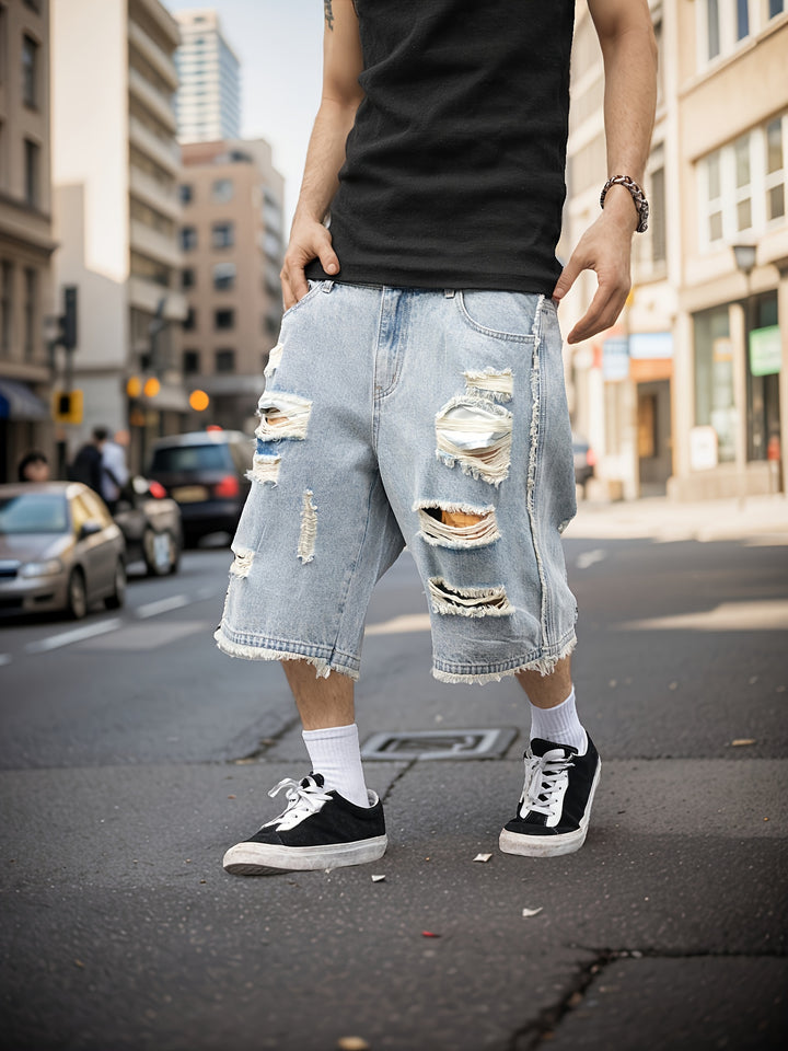 Zerrissene Denim Jorts