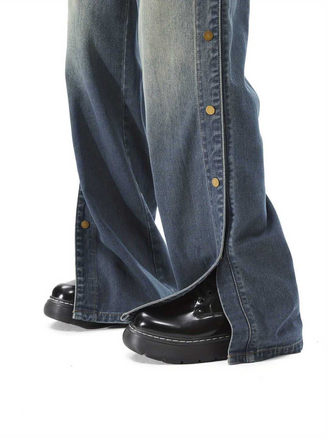 Knopf Akzent Jeans