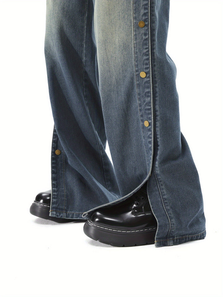 Knopf Akzent Jeans