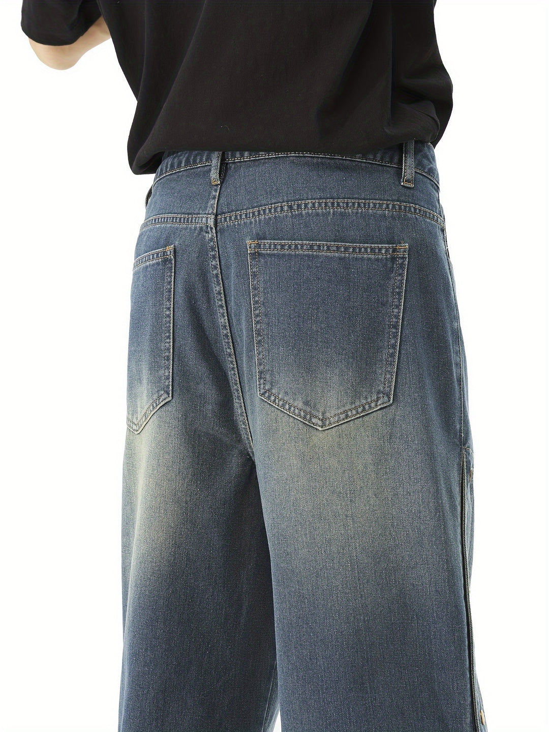 Knopf Akzent Jeans