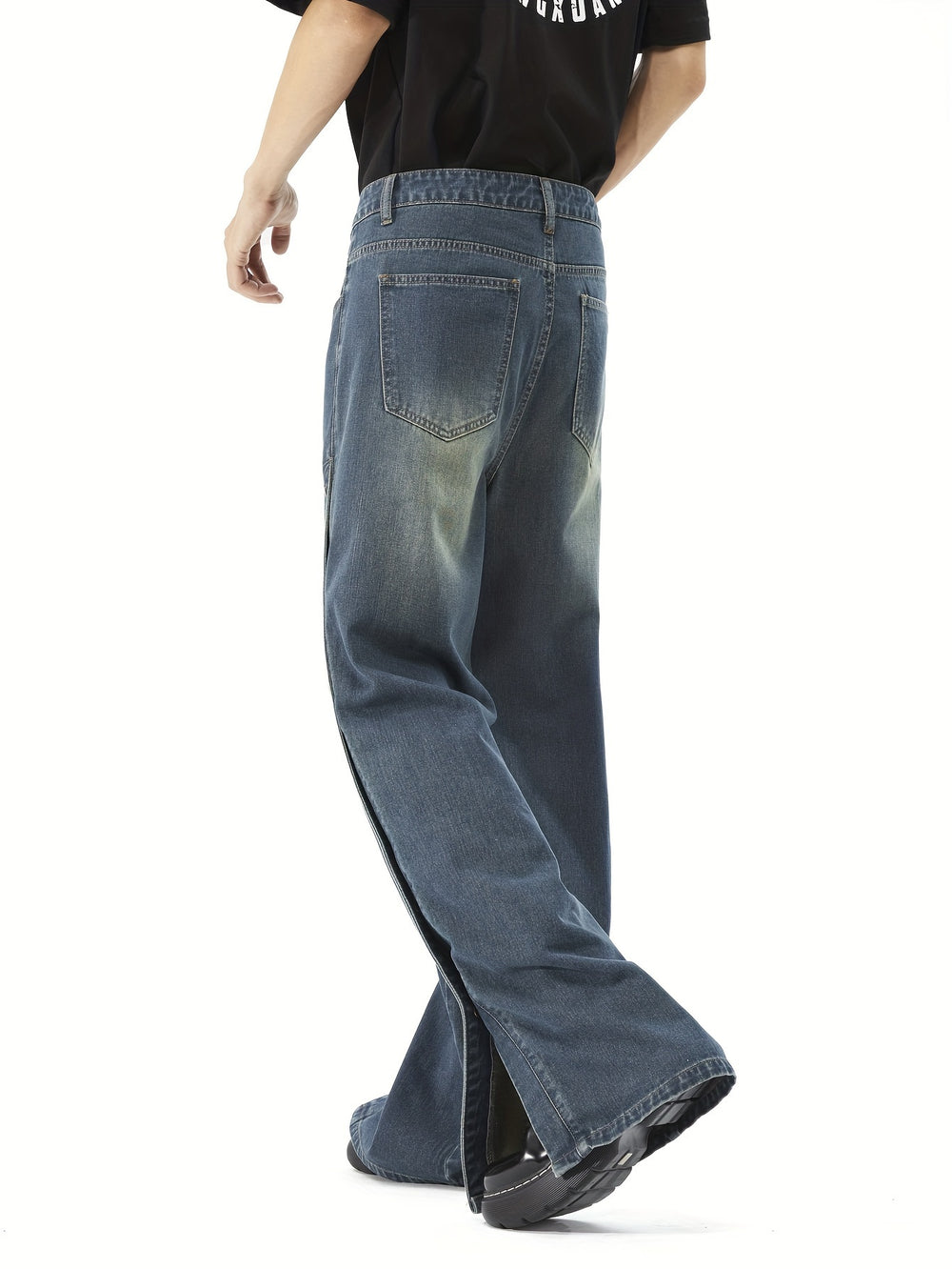 Knopf Akzent Jeans - Street Wear United