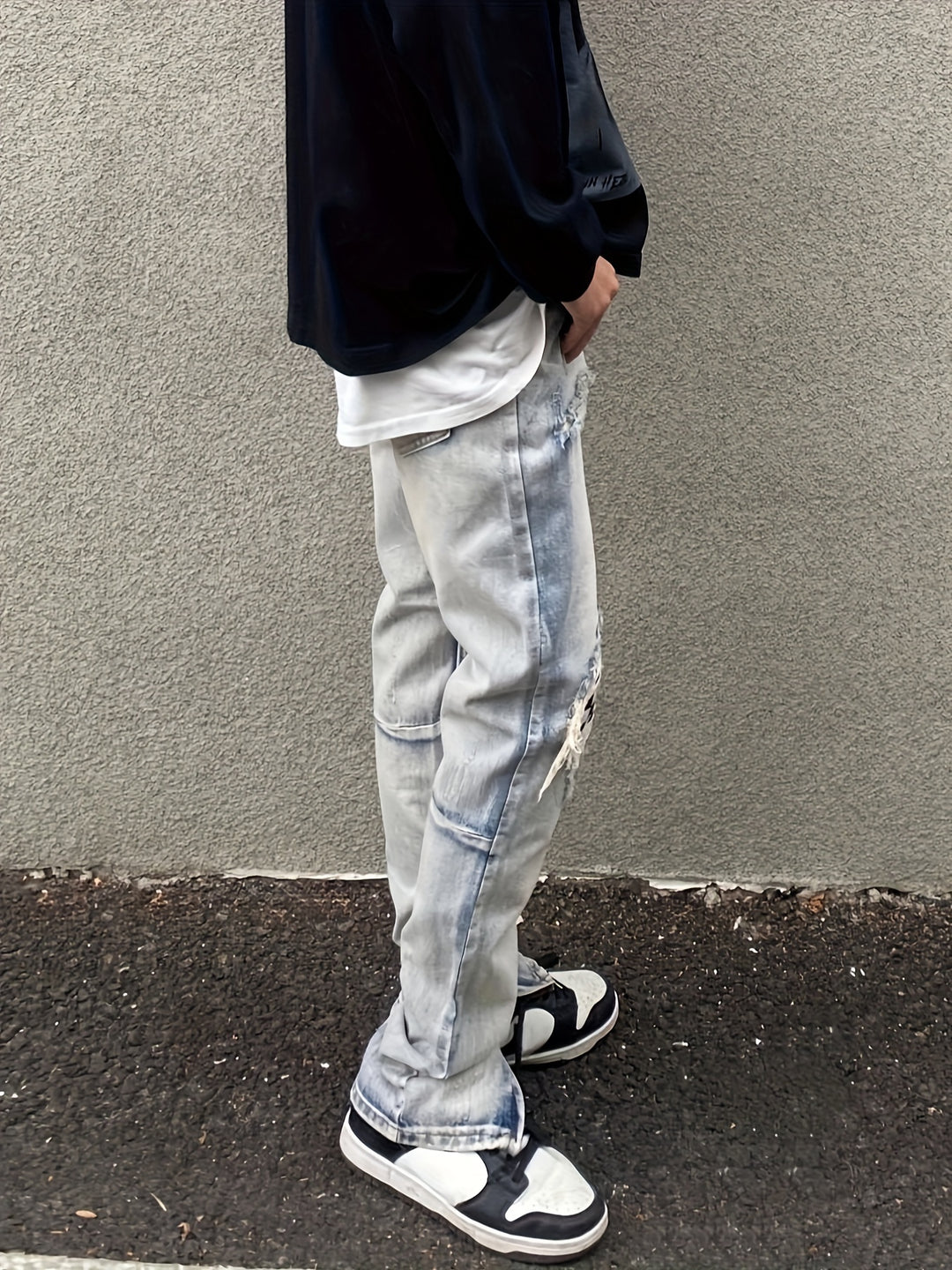 Geflickte Jeans