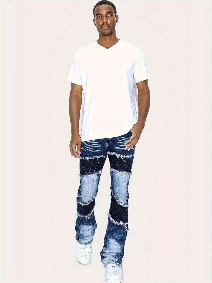 Farbblock Jeans