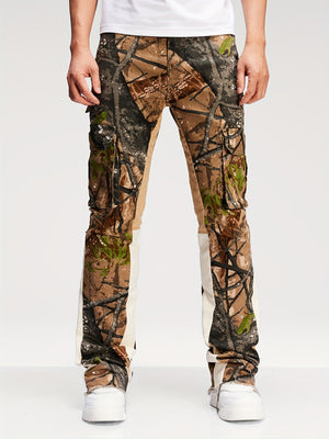 Vintage Camouflage Flare Jeans